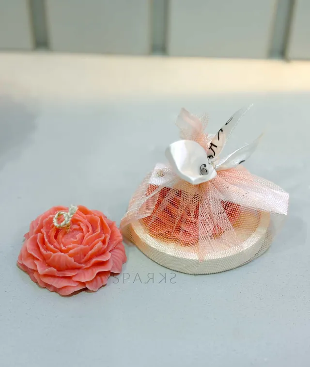 Mini Peony Scented Candle